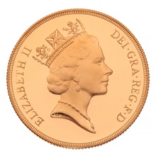 1991 £2 Two Pound Proof Gold Coin (Double Sovereign)