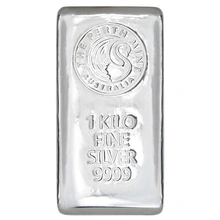 1kg Perth Mint Silver Cast Bar