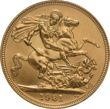1981 Gold Sovereign Coin Elizabeth II Decimal Portrait