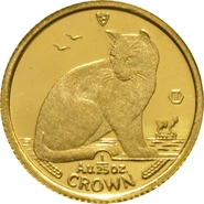 Twenty Fifth Ounce Gold Isle of Man Manx Crown Coin