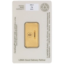 10g Gold Bar C. Hafner Minted