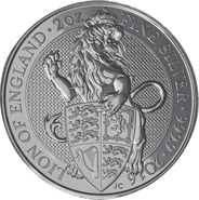 2016 2oz Lion of England Silver Coin Queen's Beasts