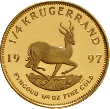 1997 Proof Quarter Ounce Gold Krugerrand - no box or COA
