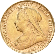 1899 Gold Sovereign Coin Queen Victoria Old Head Perth