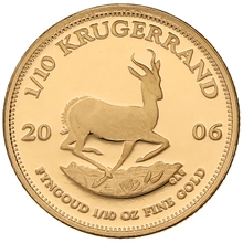 2006 Proof 1/10oz Krugerrand Gold Coin