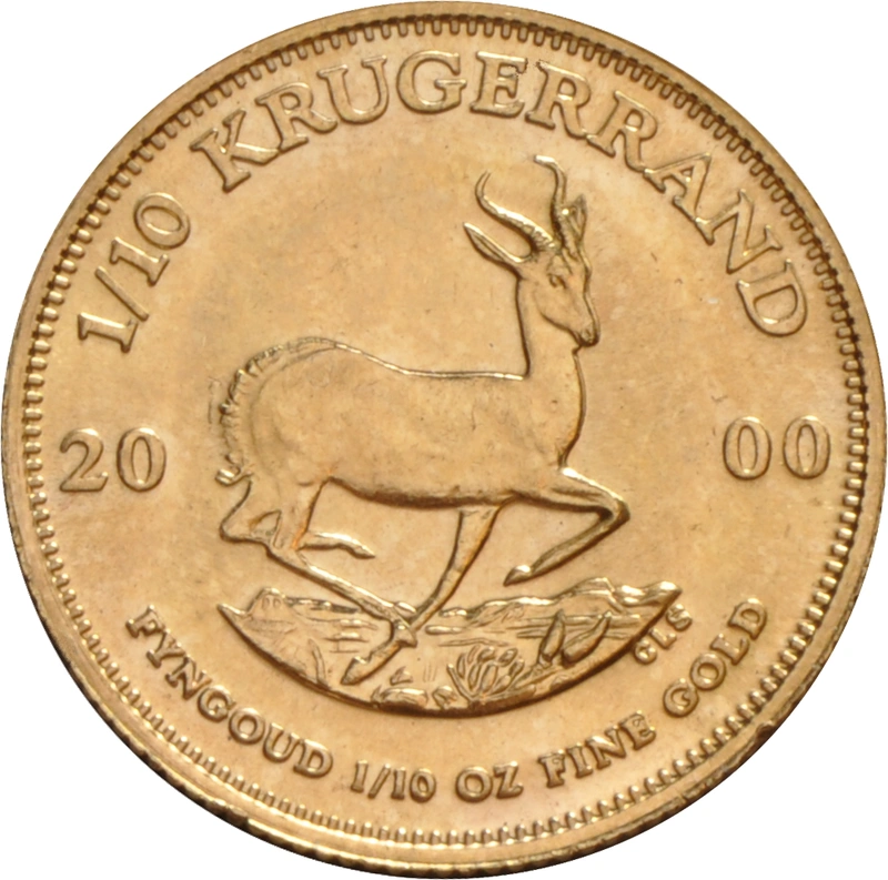 2000 1/10oz Krugerrand Gold Coin