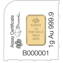 12g Gold Bar PAMP Multigram Minted