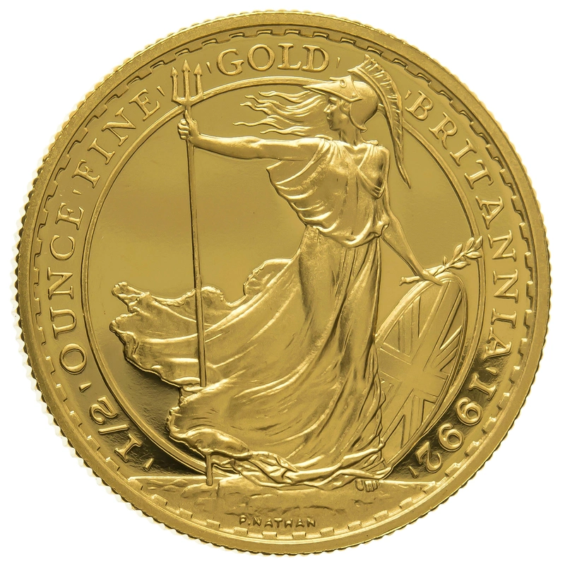 1992 Half Ounce Proof Britannia Gold Coin