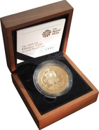 2009 Proof Gold Crown £5 Coin Henry VIII Boxed