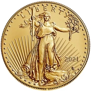 2021 American Eagle Gold Coin 1oz Type II