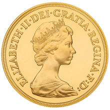 1984 Gold £5 Coin Quintuple Sovereign Boxed