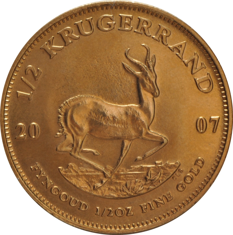 2007 1/2oz Krugerrand Gold Coin