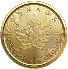 2021 1/10oz Canadian Maple Leaf Gold Coin