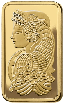 5g Gold Bar Lady Fortuna Minted PAMP
