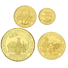 1992 Solomon Islands 50th Anniversary Battle of Guadalcanal 4 Coin Gold Proof Set Boxed