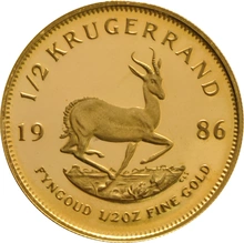 1986 Proof 1/2oz Krugerrand Gold Coin