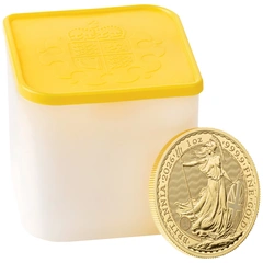 Tube of 10 2026 Britannia One Ounce Gold Coins