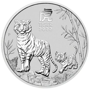 2022 Year of the Tiger Silver Coin 1kg Perth Mint Australian Lunar Series