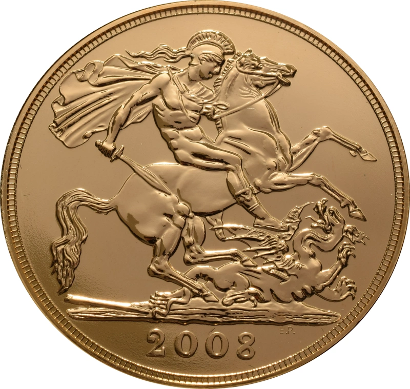 2008 Gold £5 Coin Quintuple Sovereign