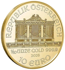 2026 1/10oz Austrian Gold Philharmonic Coin