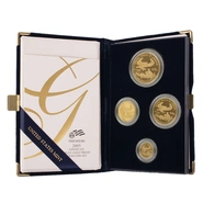 2005 Proof Gold Eagle 4 Coin Set Boxed