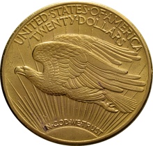 1914 $20 Double Eagle St Gaudens Head Gold Coin Denver