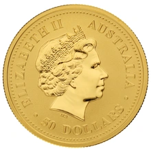 2005 1/2oz Australian Kangaroo Gold Nugget Coin