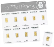 10 x 2g Gold Bar Minted C. Hafner SmartPack