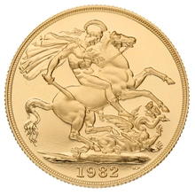 1982 Proof £2 Coin Gold Double Sovereign