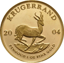 2004 Proof Signed Krugerrand Gold Coin 1oz