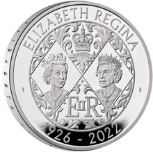 2022 Proof Piedfort Silver Crown £5 Coin Her Majesty Queen Elizabeth II Boxed