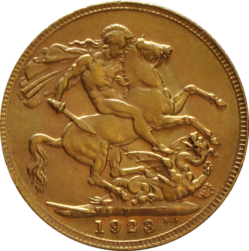 1923 Gold Sovereign Coin George V Perth