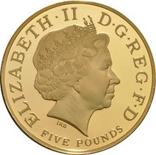 2005 Proof £5 Gold Crown Coin Horatio Nelson Boxed