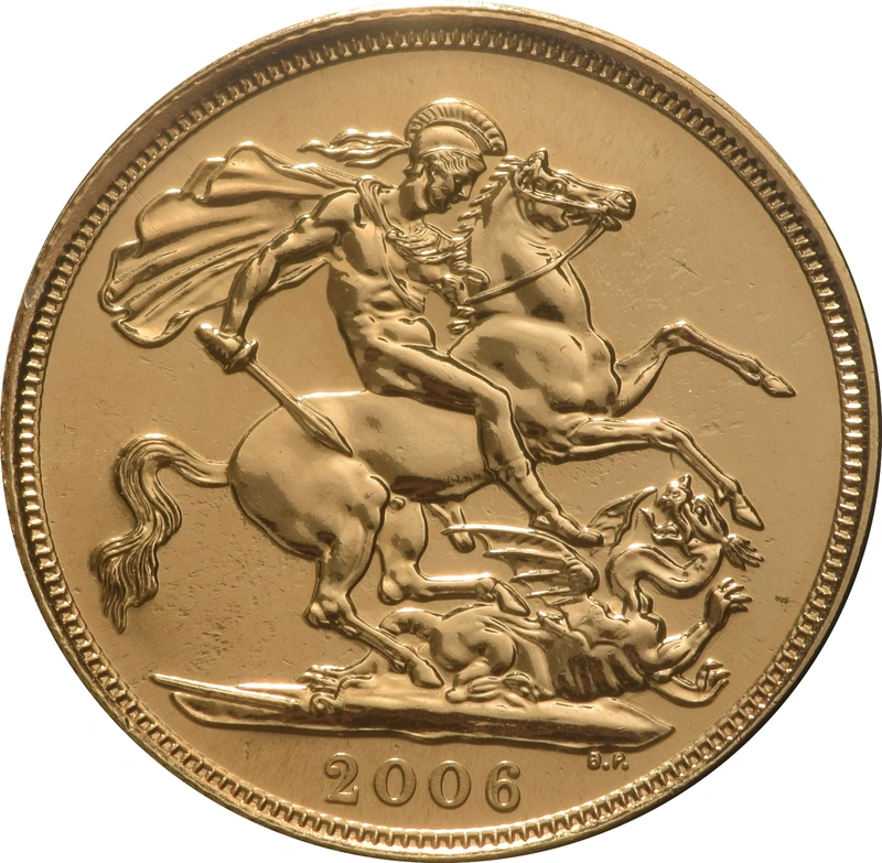 2006 Gold Sovereign Coin Elizabeth II Fourth Head