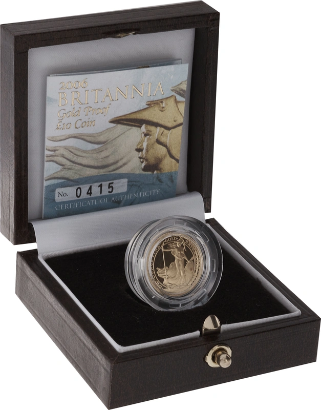 2006 Proof 1/10oz Gold Britannia Coin Boxed