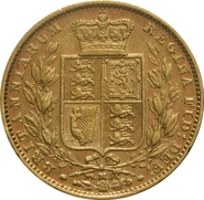 1882 Gold Sovereign Coin Queen Victoria Young Head Shield Back Melbourne