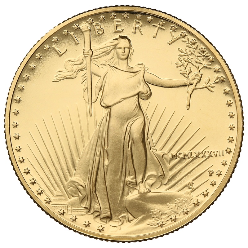 1987 Proof Half Ounce Eagle Gold Coin MCMLXXXVII