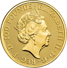 2018 1oz Black Bull of Clarence Gold Coin Queen's Beasts