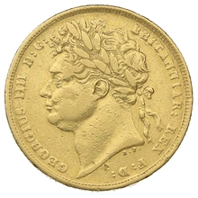 1822 Gold Sovereign George IV Laureate Head