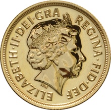 2011 Gold Sovereign - Elizabeth II Fourth Head