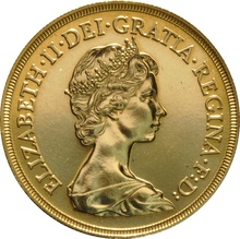 1984 £5 Gold Coin (Quintuple Sovereign) - no Box or cert