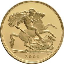 2004 Proof Gold Sovereign 4 Coin Set Boxed