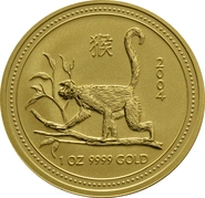 2004 Year of the Monkey Gold Coin 1oz Perth Mint Australian Lunar Series