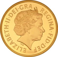 1999 Proof Gold £5 Coin Quintuple Sovereign