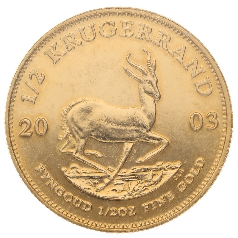2003 Half Ounce Krugerrand Gold Coin
