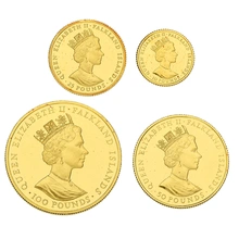 1992 Falkland Islands Heritage Year 4 Coin Gold Proof Set Boxed