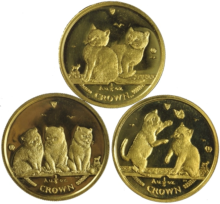 1/5oz Isle of Man, Manx Cats