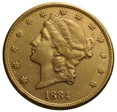 1884 $20 Gold Coin Double Eagle Liberty Head San Francisco
