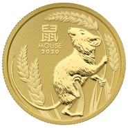 2020 Year of the Mouse Gold Coin 1/4oz Perth Mint Australian Lunar Series