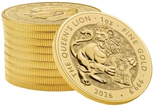 2026 Queen's Lion - Tudor Beasts 1oz Gold Coin